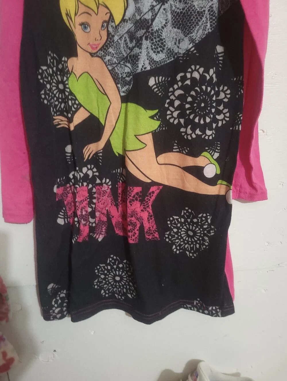 Disney pink sleeve printed